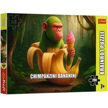 Puzle ar pērtiķi Trefl BrainRots Chimpanzini Banan