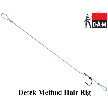 Āķis ar pavadiņu DAM Detek Method Hair Rig 10