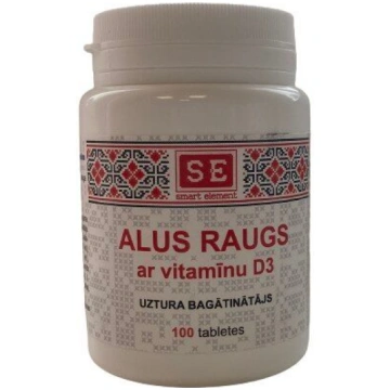ALUS RAUGS ar vitamīnu D3 tab. N100