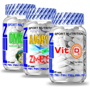 FEN Omega 3+ FEN Vit d + FEN ZMB6, 3 x 120 kaps (v
