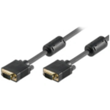MicroConnect SVGA HD15 2m M-M w.ferrit core Double