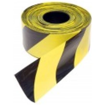 Norobežojošā lenta dzelt./melna 70mmx100m 118396