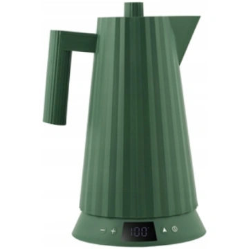 Alessi Plisse Water Kettle green with temperature 