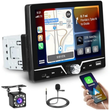 Ohraido 1 DIN auto radio ar CarPlay Android, Bluet
