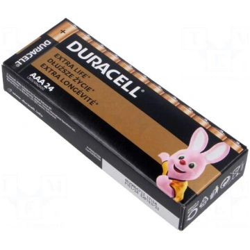 Battery: alkaline | AAA | 1.5V | non-rechargeable 