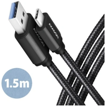 AXAGON Data and charging USB 3.2 Gen1 cable, 1.5 m