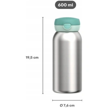 Mepal Butelka stalowa Flip Cap Campus 600 ml (1074