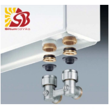 Apakšas pieslēgumi CALEFFI VK stūra 1/2"" M 301141