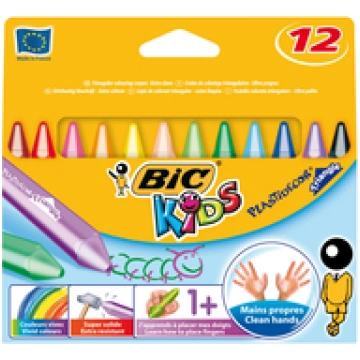 Bic KREDKI SWIECOWE BIC KIDS PLASTIDECOR TRIANGLE 
