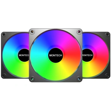 CASE FAN 120MM GF120R V2/ARGB PWM 3I1 (B) MONTECH 