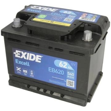Akumulators 62Ah,540A,12V Exide