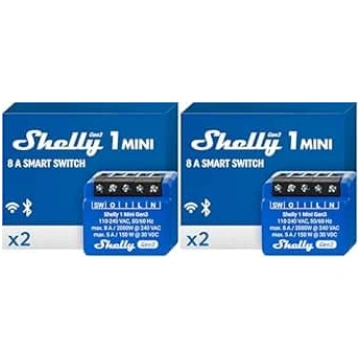 Shelly 1 Mini Gen3 WLAN inteliģentais releju slēdz