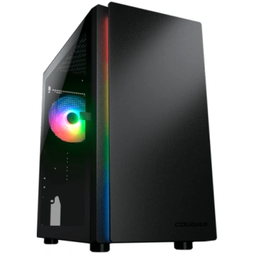 COUGAR PURITY RGB PC Case, Mini Tower, Black COUGA
