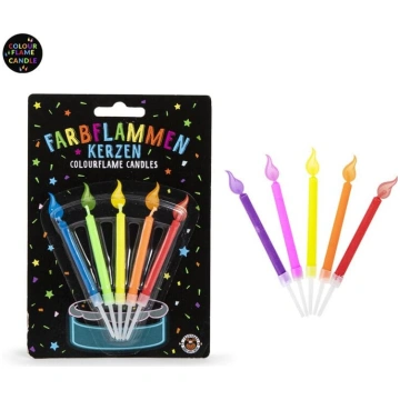 Trendhaus Birthday Fun - Svecītes ar krāsainu lies
