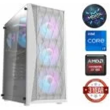 MDATA GAMING i7-12700KF 64GB 4TB SSD RX 580 Window