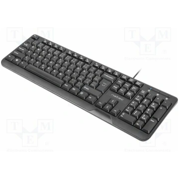 Keyboard; TROUT; black; USB A; CZ layout,wired,SK 
