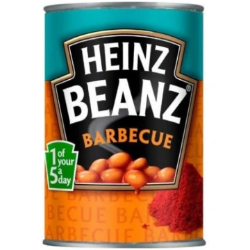 HEINZ Baltās pupiņas BBQ mērcē, 390g