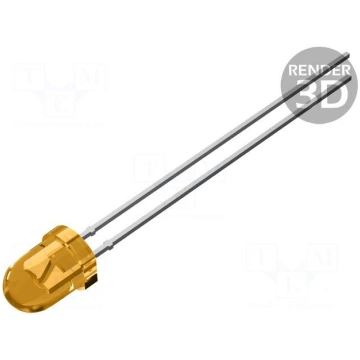 LED | amber | 3mm | 40mcd | 30° | 2VDC BIVAR 3AC-S