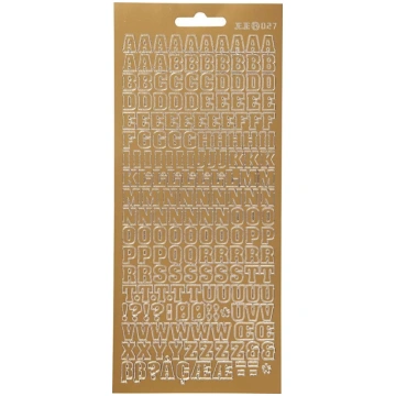 Focus Focus Stickers Gold Letters Design 2