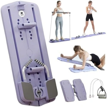 Pilates reformators ar pretestības lentu, salokāms