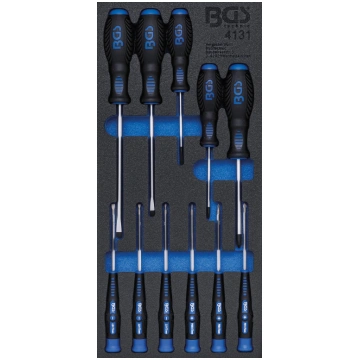 TOOL TRAY 1/3: SCREWDRIVER SET | 11 PCS. (4131) BG