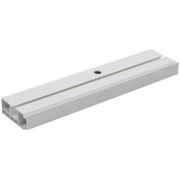 Griestu karnīze, viena PVC sliede, 250 cm, balta