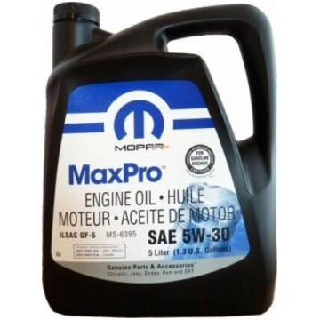Mopar MaxPro 5W30 motoreļļa, 5L