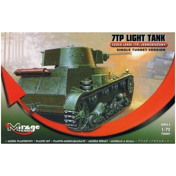 Mirage Vieglā tvertne 7TP vienceļa Academy Hobby