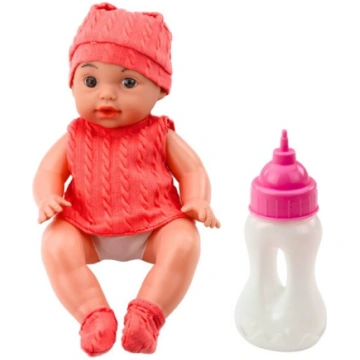 Lelle-bērniņš ar pudelīti un skaņām, 30 cm Nav nor