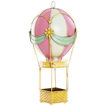 Mongolfiera d'epoca Colore Rosa Modellini Vin