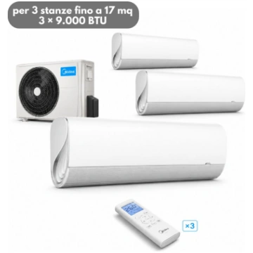 Midea Breezeless+ Trial Split 6,1 kW per 3 stanze 