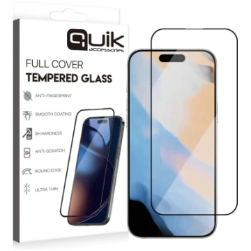 Stikla ekrāna aizsargs Quik Pilns pārklājums Apple