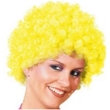 Parūkas čirkainas īsas neon-yellow sīksprogaini dz