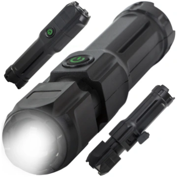 Spēcīgs taktiskais LED lukturis ar zoom, XPE, uzlā