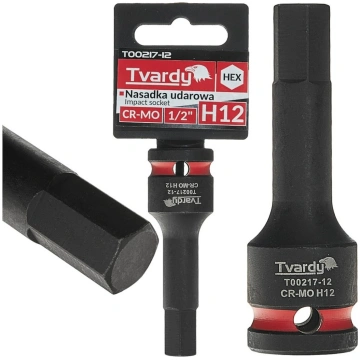 HEX trieciena muciņa 1/2" H12 CR-MO TVARDY