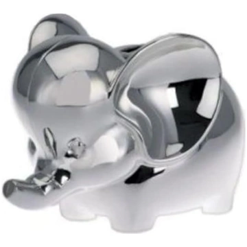 Naudas kaste Zilonis Augstums 11 cm Premium sudrab