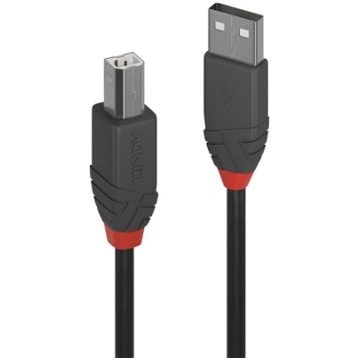 Lindy 10m USB 2.0 Type A to B Cable, Anthra Line 3