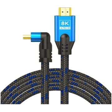 (Ir veikalā) Savio HDMI (M) v2.1 cable, angled, 8K