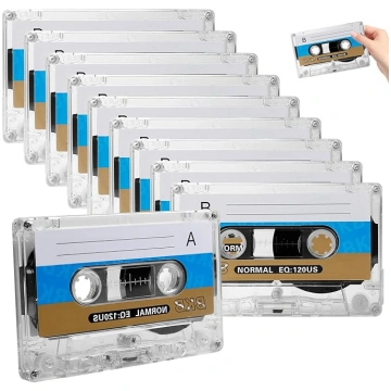 10 tukšu audio kasešu iepakojums: WANDGU diktofonu