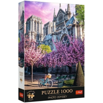 Puzle ar baznīcu Trefl Notre Dame katedrāle, 1000 