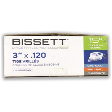 Bissett 3" Nail Coil 15D Spiral