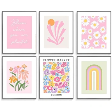 Ziedi Augi Mākslas izstāde Plakāts Poster Prints S