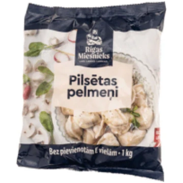 Pelmeņi RĪGAS MIESNIEKS Pilsētas 1kg Rigas Miesnie