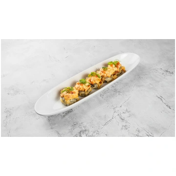 Rolls tempura ar lasi