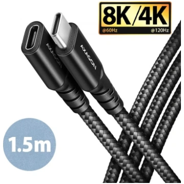 CABLE USB-C EXTENSION 1.5M/BLACK BUCM32-CF15AB AXA
