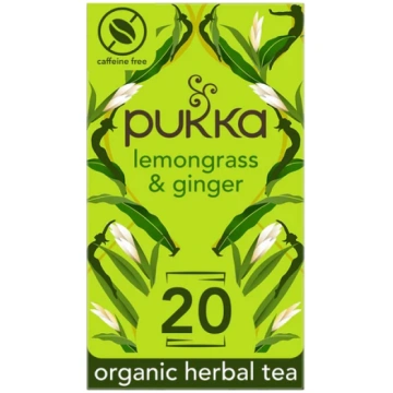 Pukka Organic Lemongrass & Ginger Tea 20 per pack