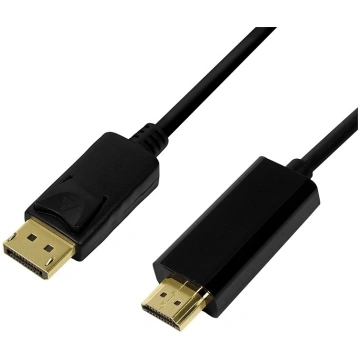 DisplayPort cable 1.2 to HDMI 1.4, black, 2m | CV0