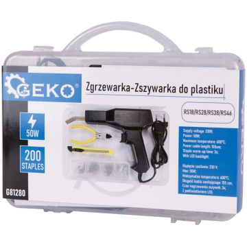 Plastmasas lodāmurs-ēveles komplekts 50W, G81280,