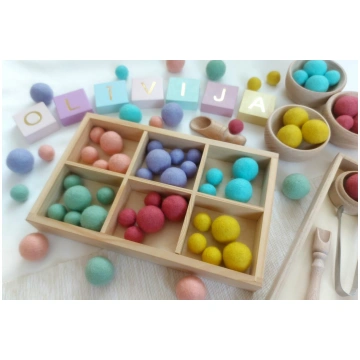 Vilnas Filca Bumbiņu Komplekts Pastel Rainbow 30 g