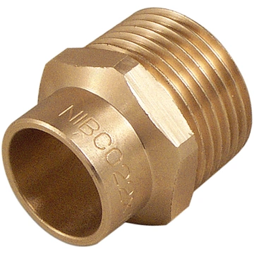 Adapteris Nibco 42430, 22mm x 1", misiņš